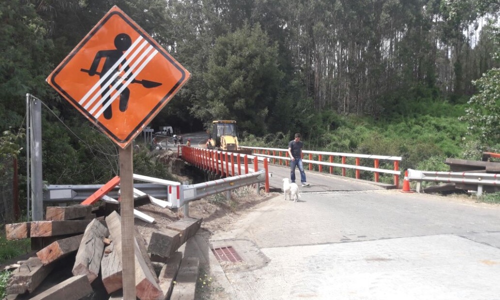 Vialidad extenderá trabajos en puente de Reumén hasta el viernes 2 de marzo