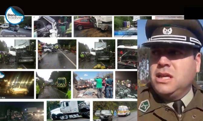 Comisario de Valdivia: “Factor humano es el causante de mayoría de accidentes en Cuesta El Cero”