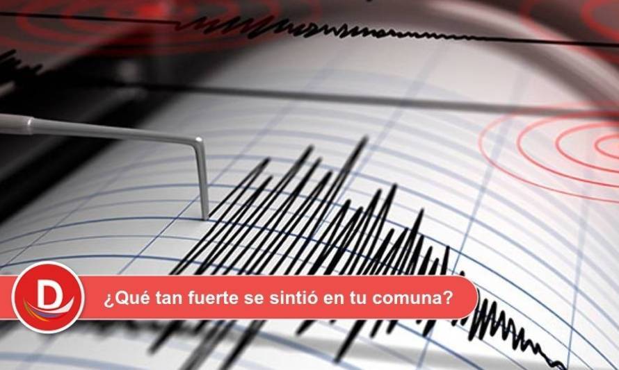 Se registra sismo de 3,3 grados en la comuna de Valdivia