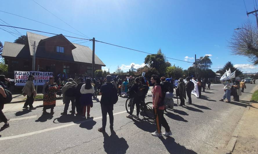 Comunidades mapuche marcharon en Valdivia contra proyectos eólicos