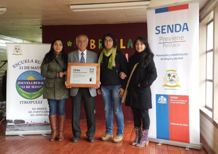 Escuela Rural 21 de Mayo egresa de programa Chile Previene en la Escuela de SENDA
