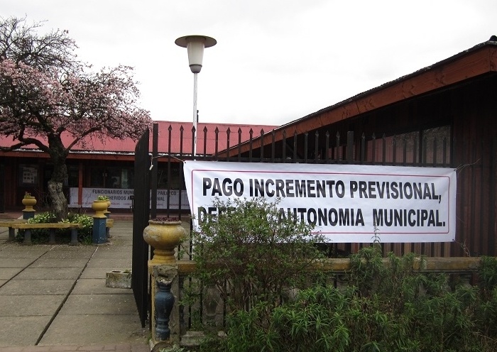 Servicios públicos de Paillaco acatan llamado de paro nacional por 24 horas