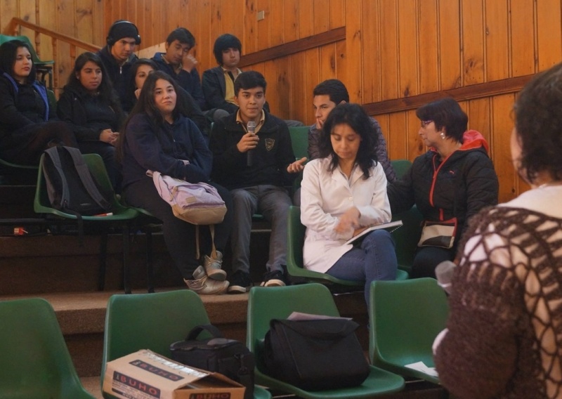 Estudiantes del Liceo Rodulfo Amando Philippi participaron en una jornada de líderes