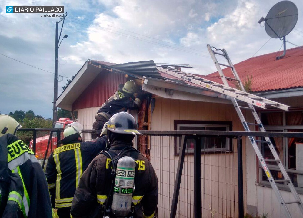 Incendio afectó pared de Escuela Rural 21 de Mayo de Itropulli