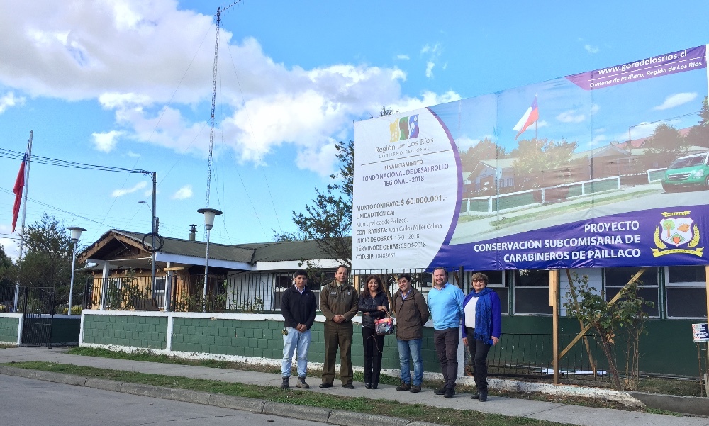 Municipio realiza mejoramiento de Subcomisaría de Carabineros de Paillaco