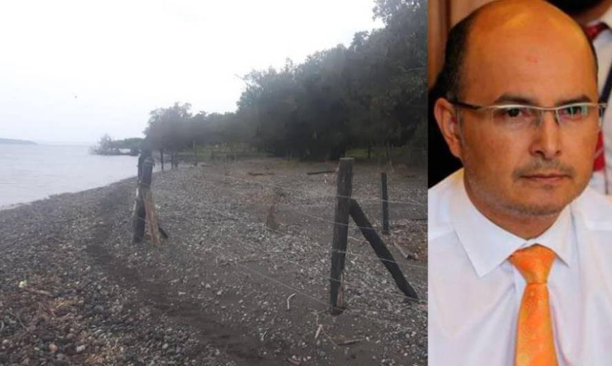Diputado Ilabaca denunció ocupación ilegal de playa en Calcurrupe, comuna de Lago Ranco