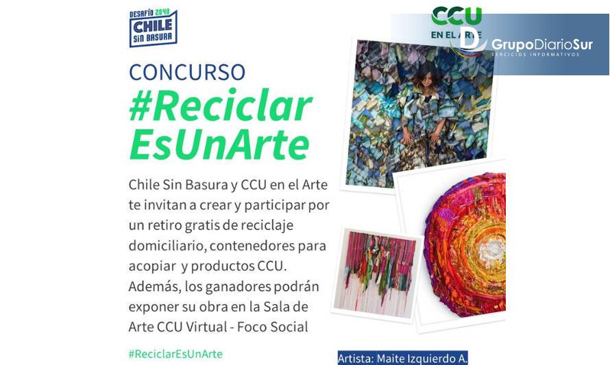 Chile Sin Basura y CCU convocan a concurso para promover el arte y el reciclaje