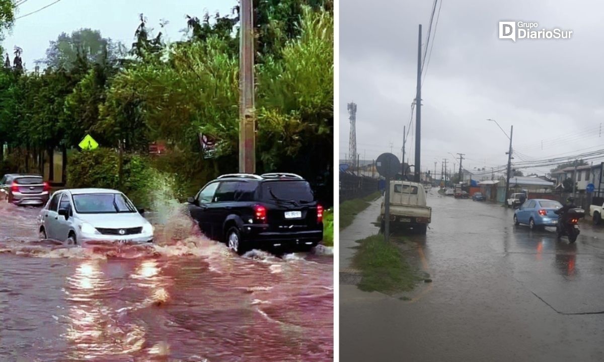 Inundaciones "históricas" se repitieron en Valdivia tras lluvia de este martes