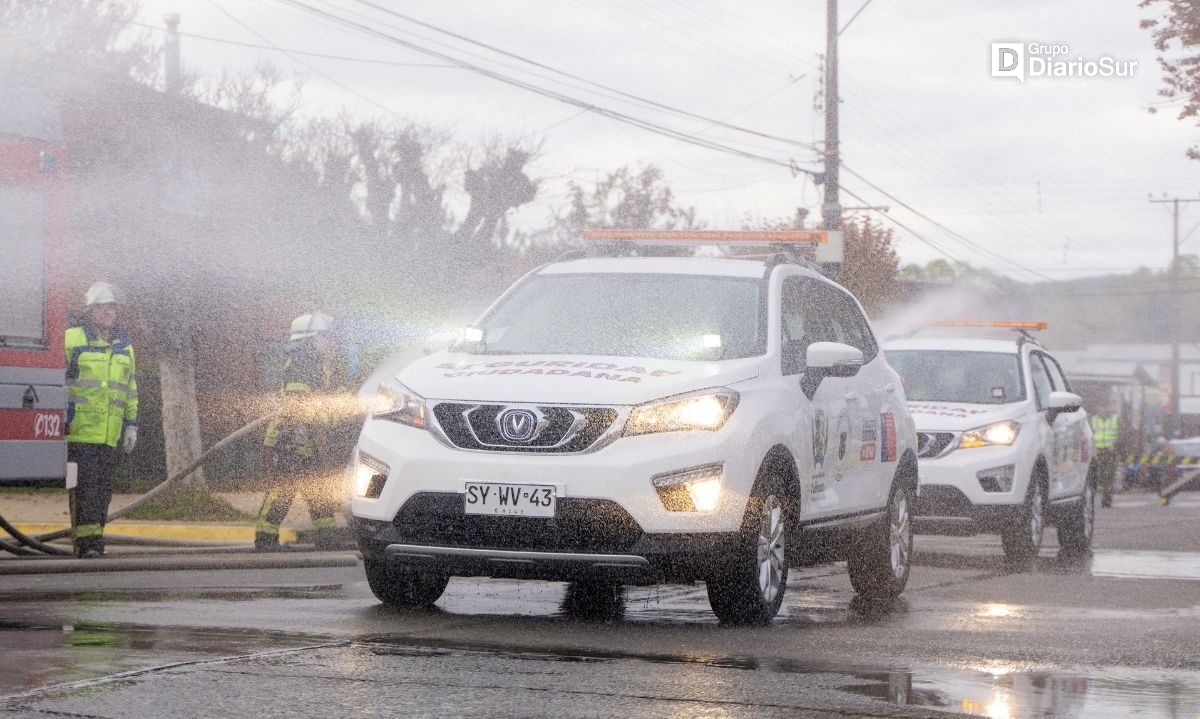 Paillaco da la bienvenida a dos vehículos de patrullaje y un dron de vigilancia