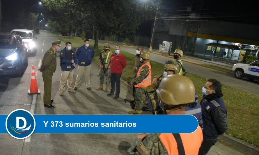 En Los Ríos: 136 detenidos por incumplir norma sanitaria