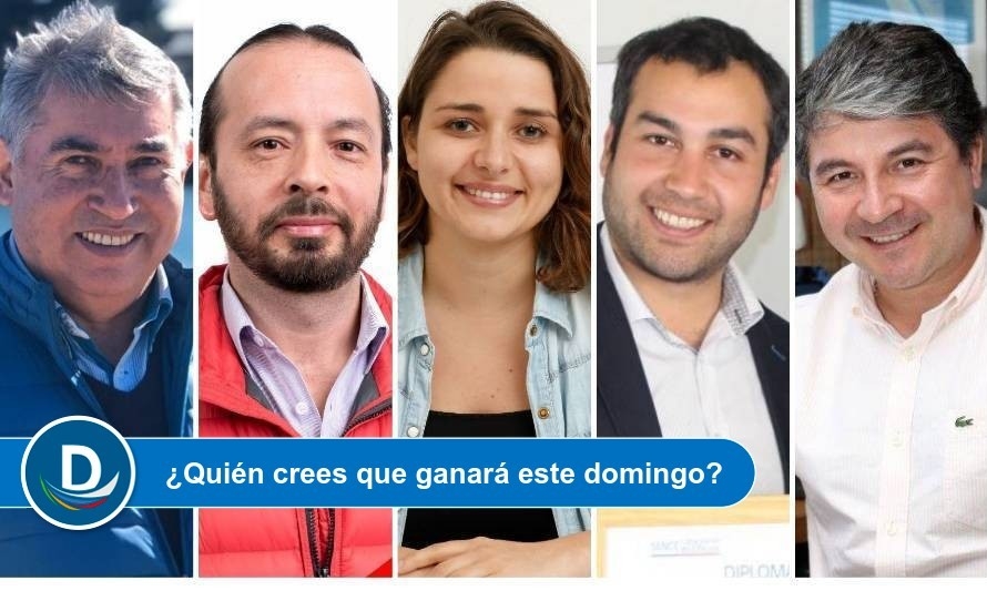 Éstos son los 5 candidatos que este fin de semana disputarán la alcaldía de Valdivia