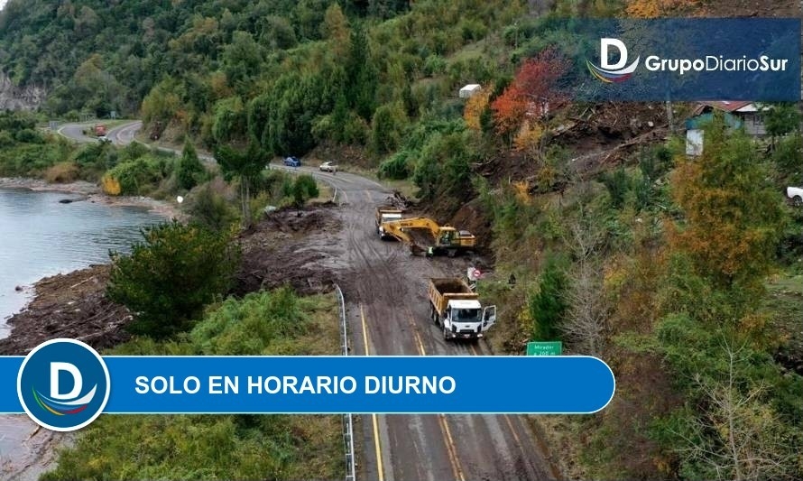MOP reabre de manera provisoria Ruta Coñaripe-Panguipulli