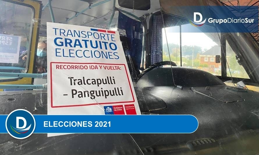 Los Ríos dispondrá de 172 servicios de transporte gratuito este domingo 