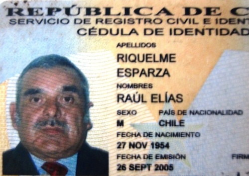 Falleció Raúl Elías Riquelme Esparza
