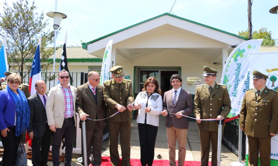 Municipio inauguró ampliación y mejoramiento de Subcomisaría de Carabineros de Paillaco