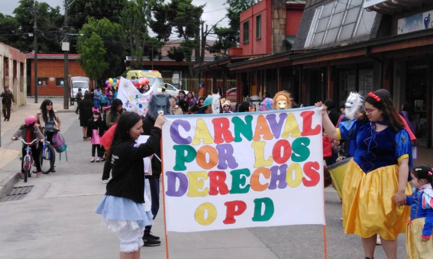 Párvulos y escolares de Paillaco celebraron la Convención de los Derechos del Niño y la Niña